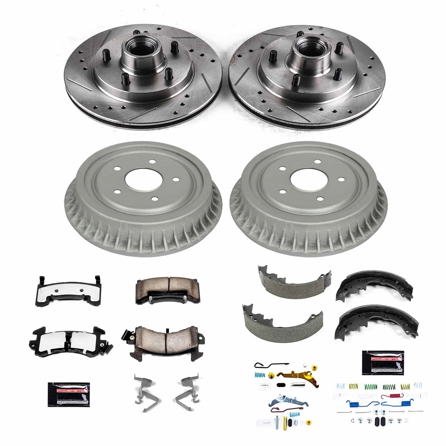 PowerStop Front & Rear Z36 Truck & Tow Brake Kit | Chevrolet LLV (92-95) (K15049DK-36)