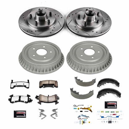 PowerStop Front & Rear Z36 Truck & Tow Brake Kit | Chevrolet LLV (92-95) (K15049DK-36)