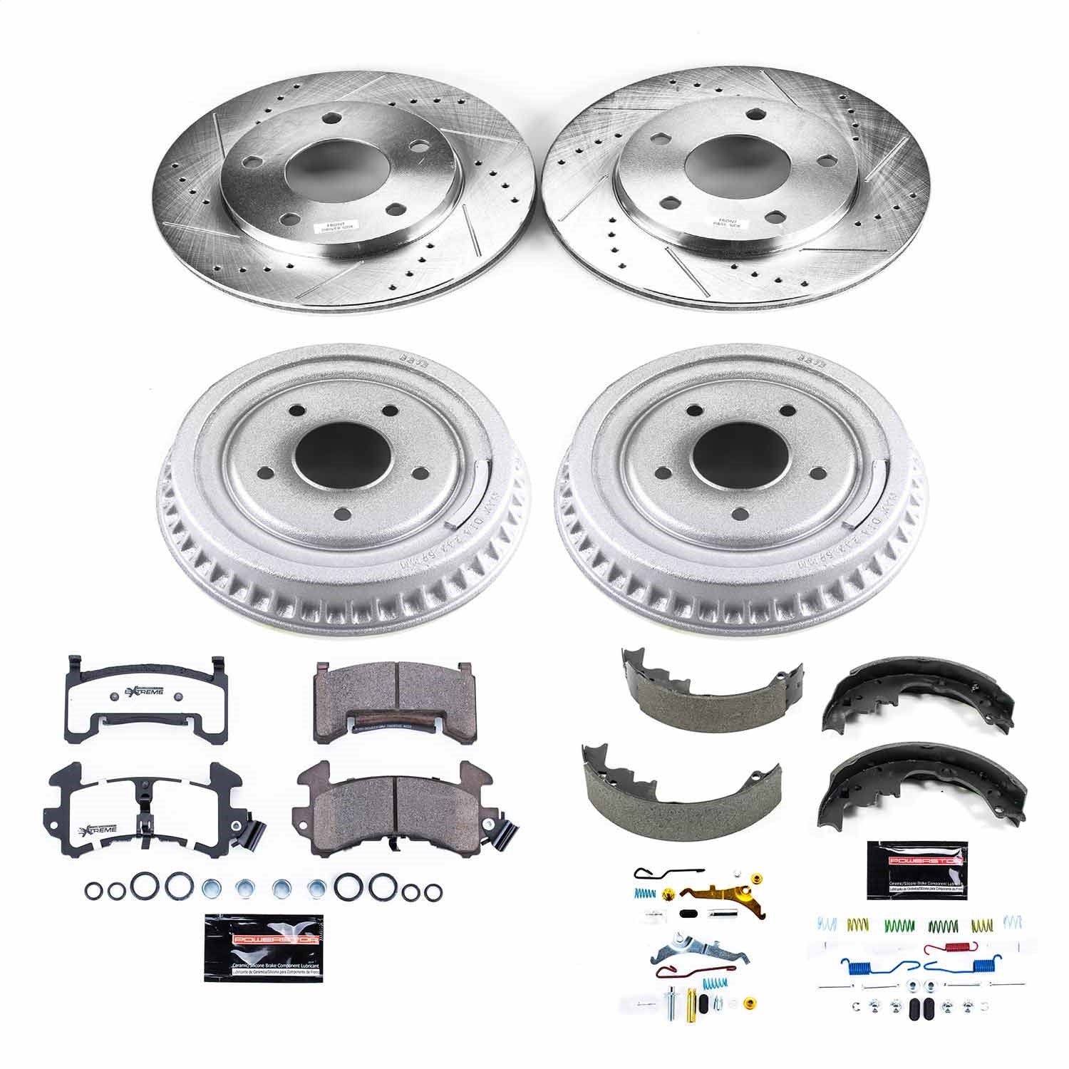 PowerStop Front & Rear Z26 Street Warrior Brake Kit | Chevrolet S10 (83-91) (K15050DK-26)