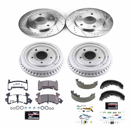 PowerStop Front & Rear Z26 Street Warrior Brake Kit | Chevrolet S10 (83-91) (K15050DK-26)