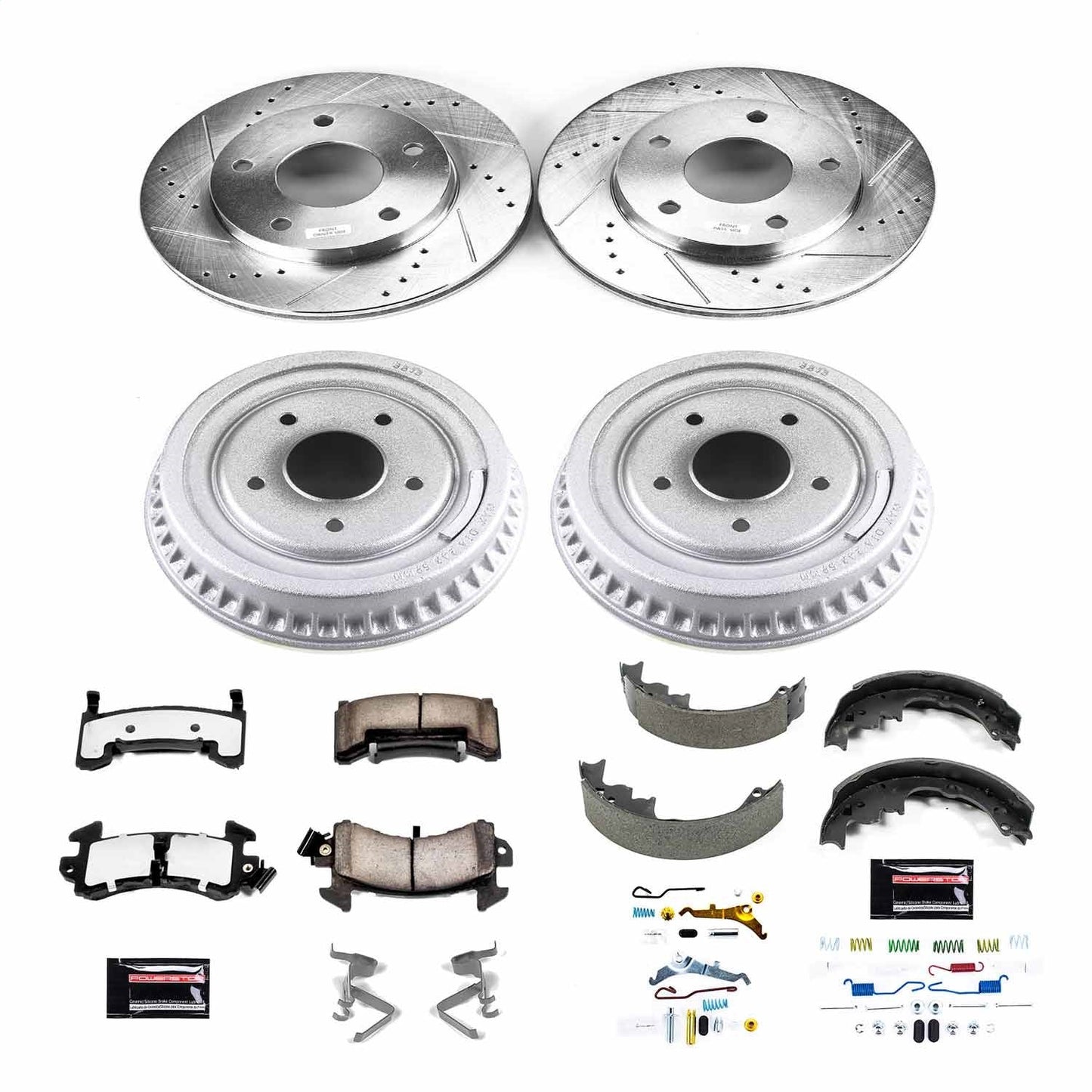 PowerStop Front & Rear Z36 Truck & Tow Brake Kit | Chevrolet S10 (83-91) (K15050DK-36)
