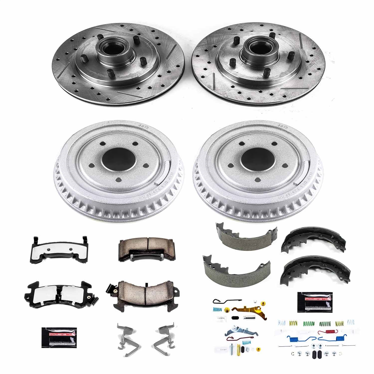 PowerStop Front & Rear Z36 Truck & Tow Brake Kit | Chevrolet S10 Blazer (91) (K15051DK-36)