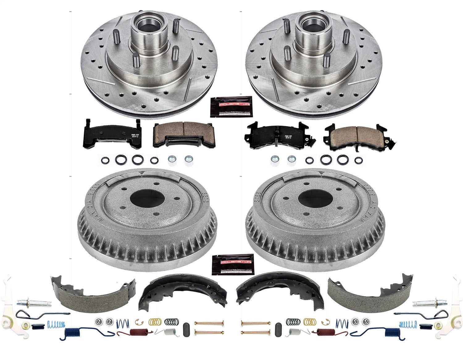 PowerStop Front & Rear Z23 Evolution Sport Brake Kit | Chevrolet S10 Blazer (91) (K15051DK)
