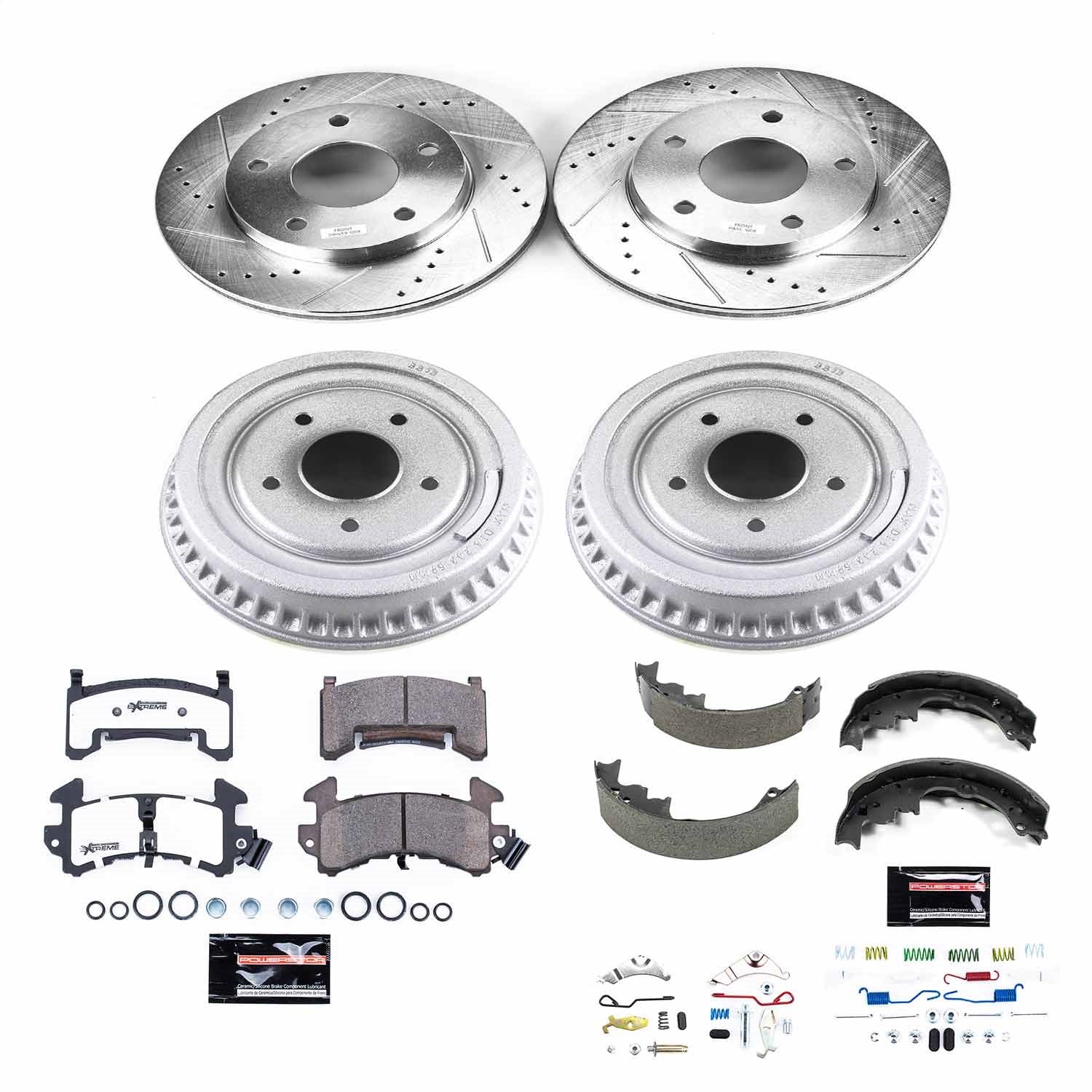 PowerStop Front & Rear Z26 Street Warrior Brake Kit | GMC S15 (84) (K15052DK-26)