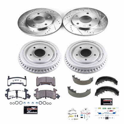 PowerStop Front & Rear Z26 Street Warrior Brake Kit | GMC S15 (84) (K15052DK-26)