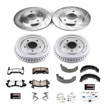 PowerStop Front & Rear Z36 Truck & Tow Brake Kit | GMC S15 (1984) (K15052DK-36)