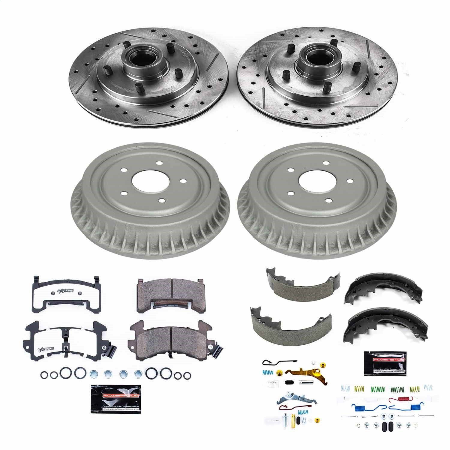 PowerStop Front & Rear Z26 Street Warrior Brake Kit | Chevrolet S10 (98-03) (K15054DK-26)