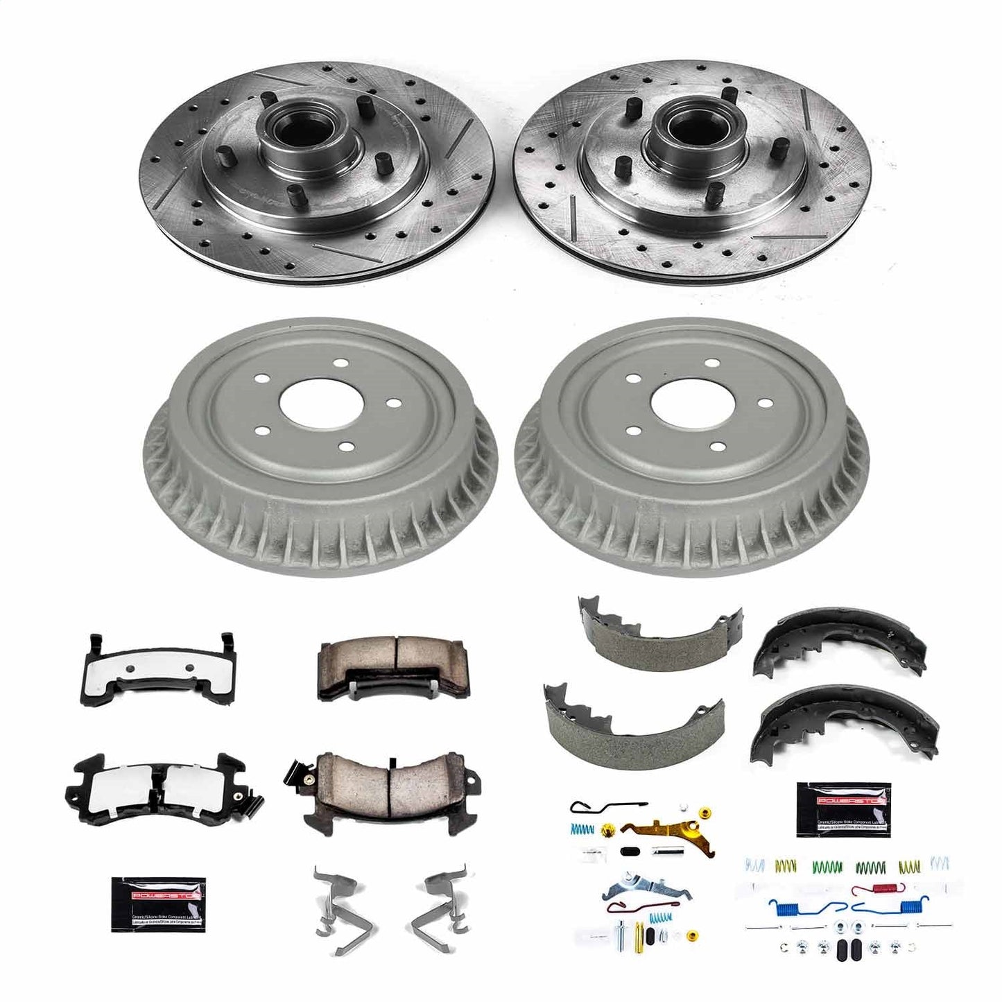 PowerStop Front & Rear Z36 Truck & Tow Brake Kit | Chevrolet S10 (98-03) (K15054DK-36)