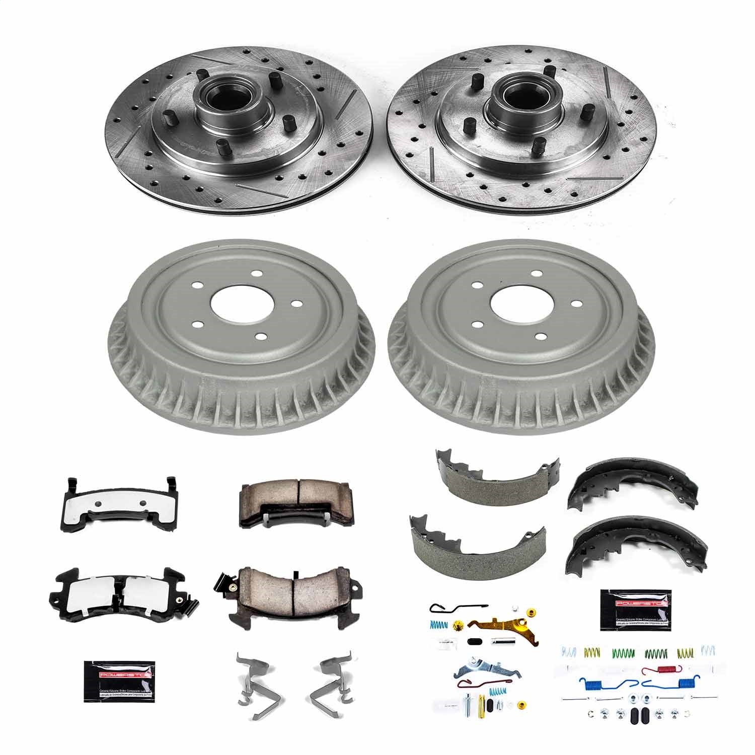 PowerStop Front & Rear Z36 Truck & Tow Brake Kit | Chevrolet S10 (98-03) (K15054DK-36)