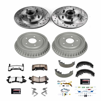 PowerStop Front & Rear Z36 Truck & Tow Brake Kit | Chevrolet S10 (98-03) (K15054DK-36)