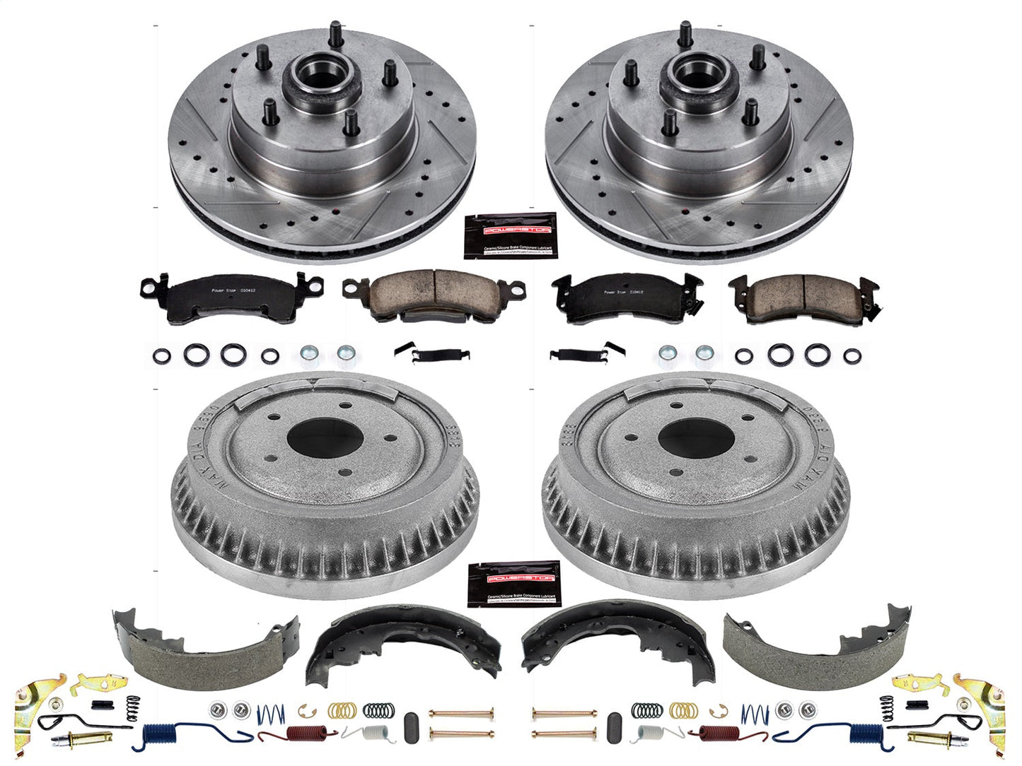 PowerStop Z23 Evolution Sport Front & Rear Brake Kit | Oldsmobile Cutlass Supreme (71-72) (K15055DK)