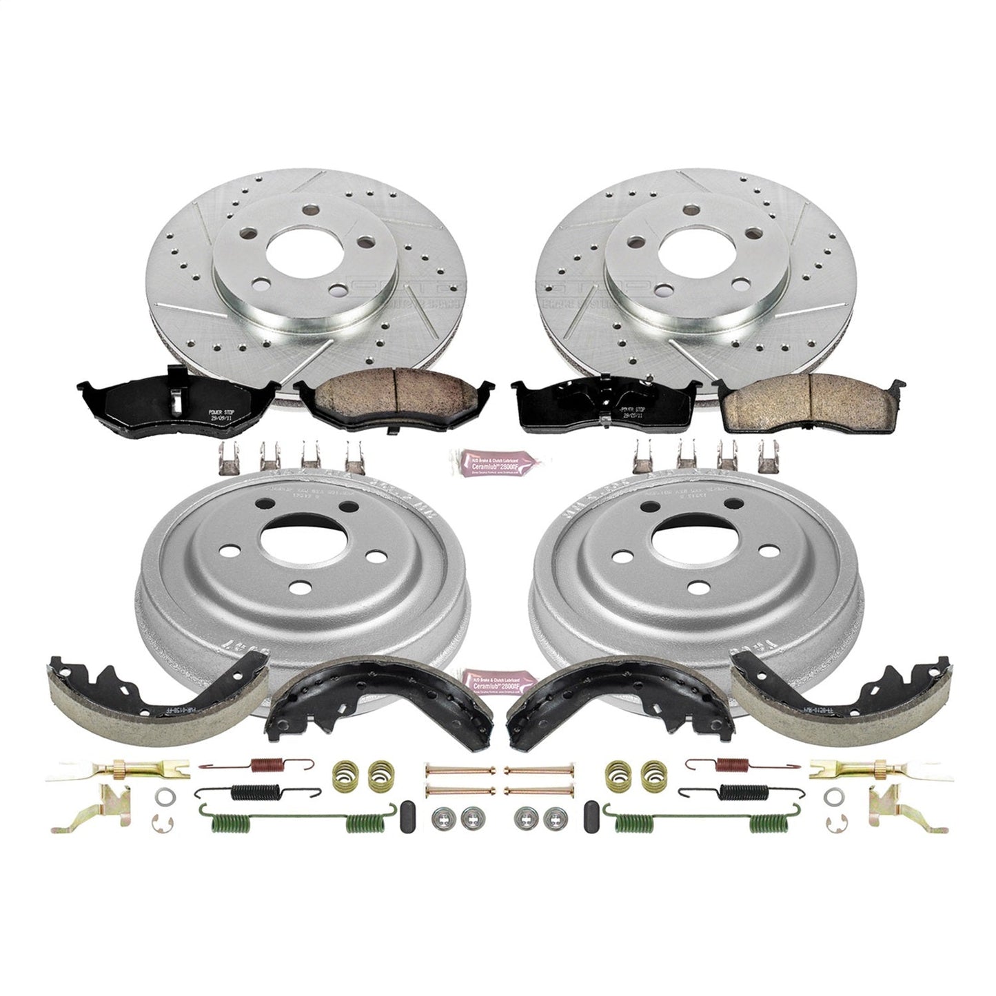 PowerStop Front & Rear Z23 Evolution Sport Brake Kit | Dodge Neon (00-05) (K15058DK)