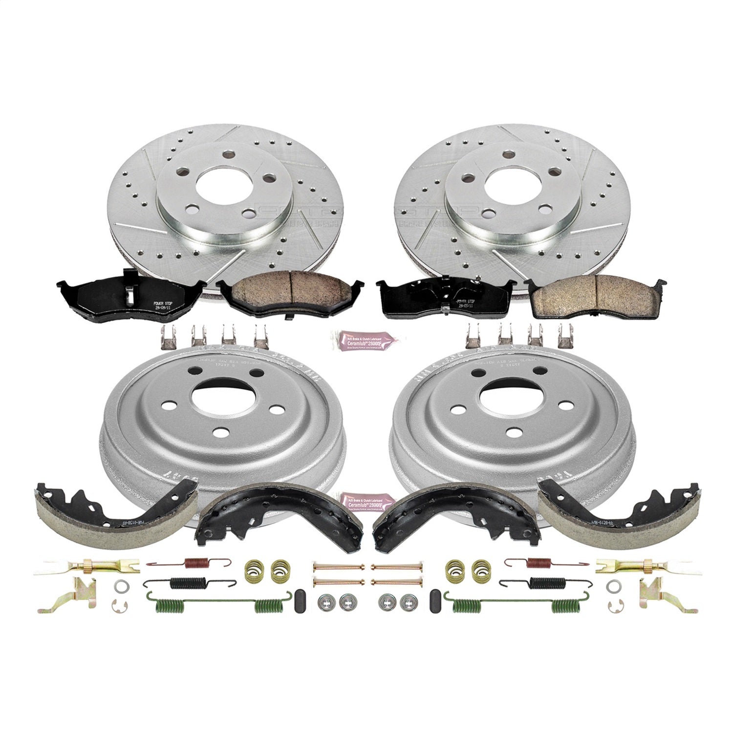 PowerStop Front & Rear Z23 Evolution Sport Brake Kit | Dodge Neon (00-05) (K15058DK)