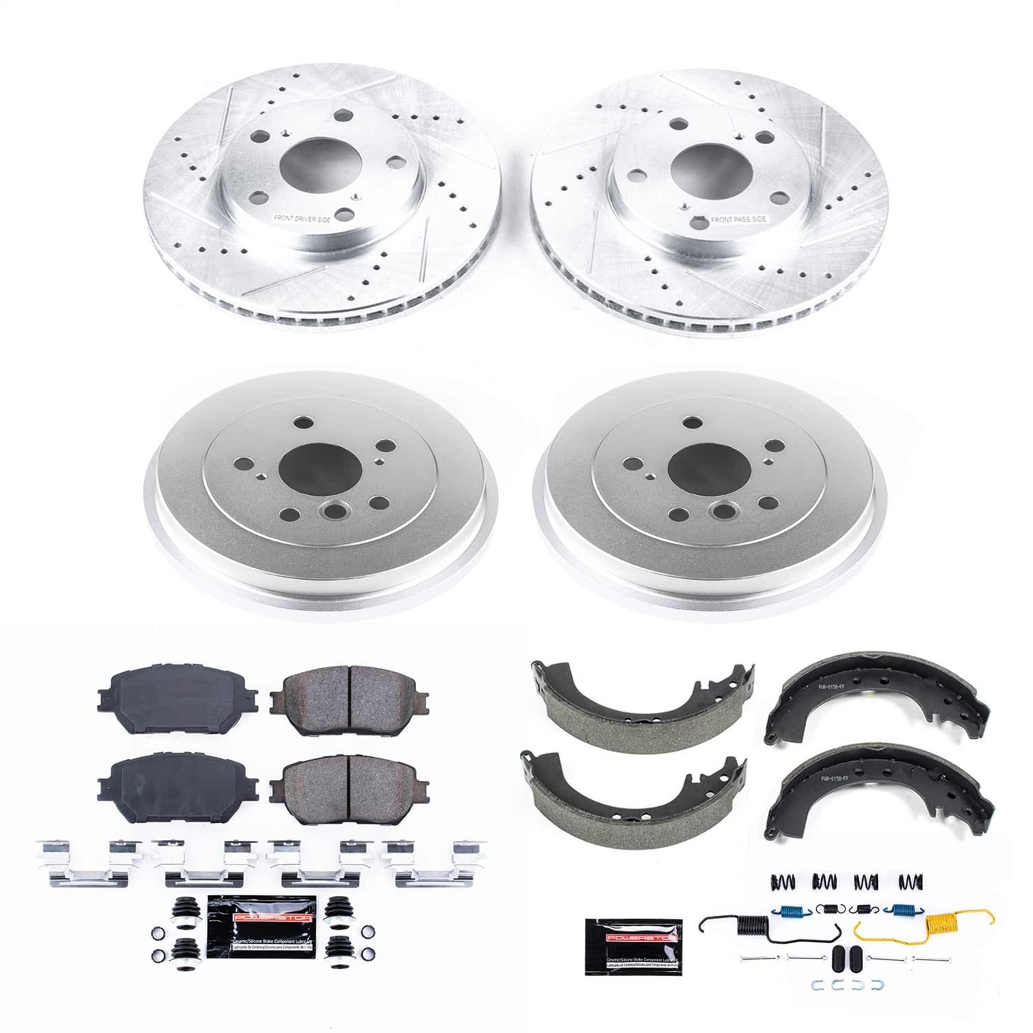 PowerStop Front & Rear Z23 Evolution Sport Brake Kit | Toyota Camry (02-04) (K15061DK)