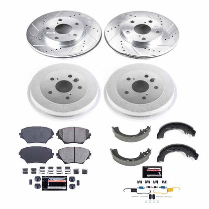 PowerStop Front & Rear Z23 Evolution Sport Brake Kit | Toyota RAV4 (01-02) (K15063DK)