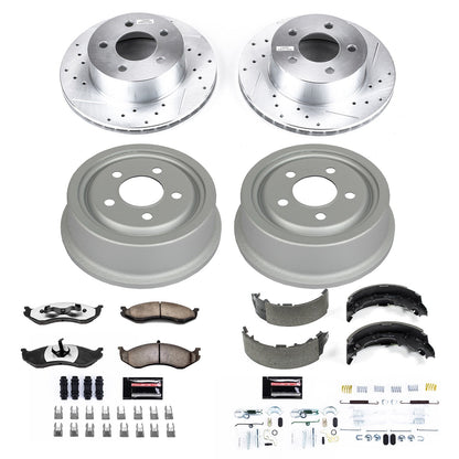 PowerStop Front & Rear Z36 Truck & Tow Brake Kit | Jeep Cherokee (92-99) (K15073DK-36)