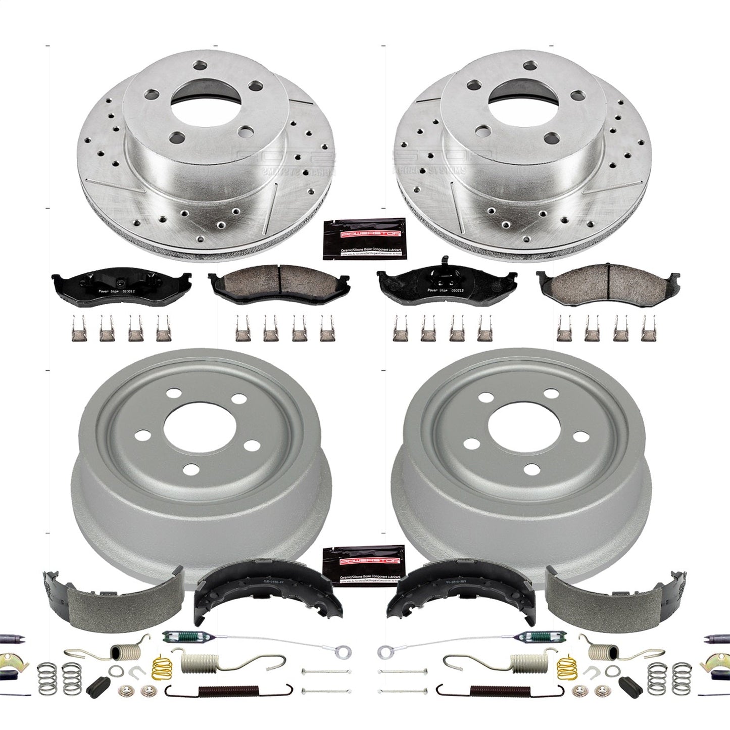 PowerStop Front & Rear Z23 Evolution Sport Brake Kit | Jeep Cherokee (92-99) (K15073DK)