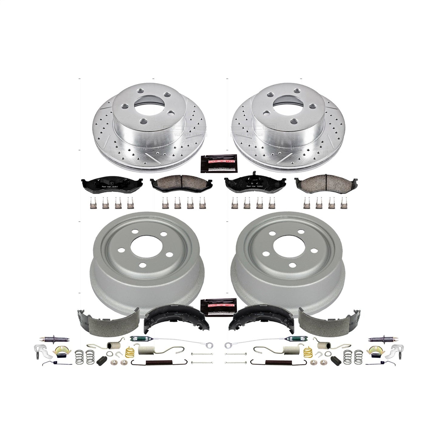 PowerStop Front & Rear Z23 Evolution Sport Brake Kit | Jeep Cherokee (99-01) (K15075DK)