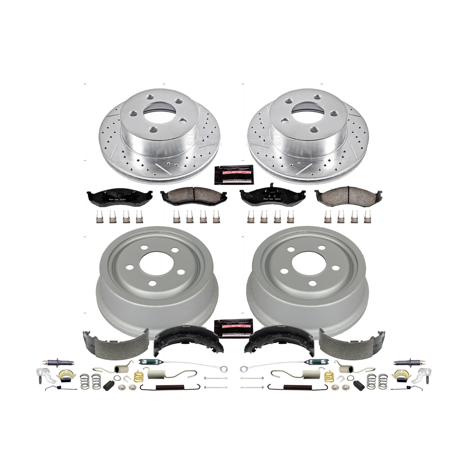 PowerStop Front & Rear Z23 Evolution Sport Brake Kit | Jeep Cherokee (99-01) (K15075DK)
