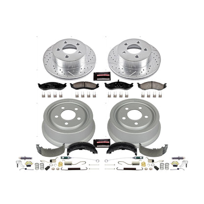 PowerStop Front & Rear Z23 Evolution Sport Brake Kit | Jeep Cherokee (99-01) (K15075DK)
