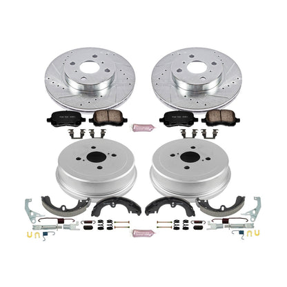 PowerStop Front & Rear Z23 Evolution Sport Brake Kit | Chevrolet Prizm (98-02) (K15078DK)