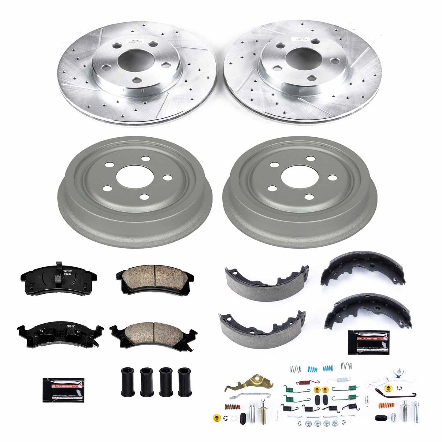 PowerStop Front & Rear Z23 Evolution Sport Brake Kit | Chevrolet Cavalier (92-95) (K15083DK)
