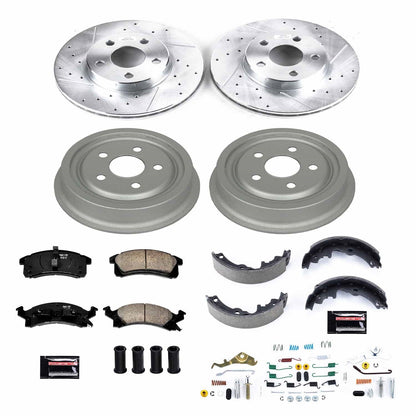 PowerStop Front & Rear Z23 Evolution Sport Brake Kit | Chevrolet Cavalier (92-95) (K15083DK)
