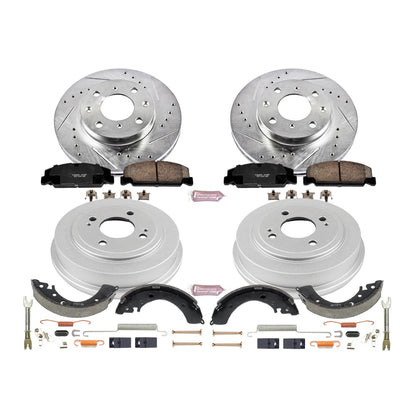PowerStop Z23 Evolution Sport Front & Rear Brake Kit | Honda Civic (96-00) (K15085DK)