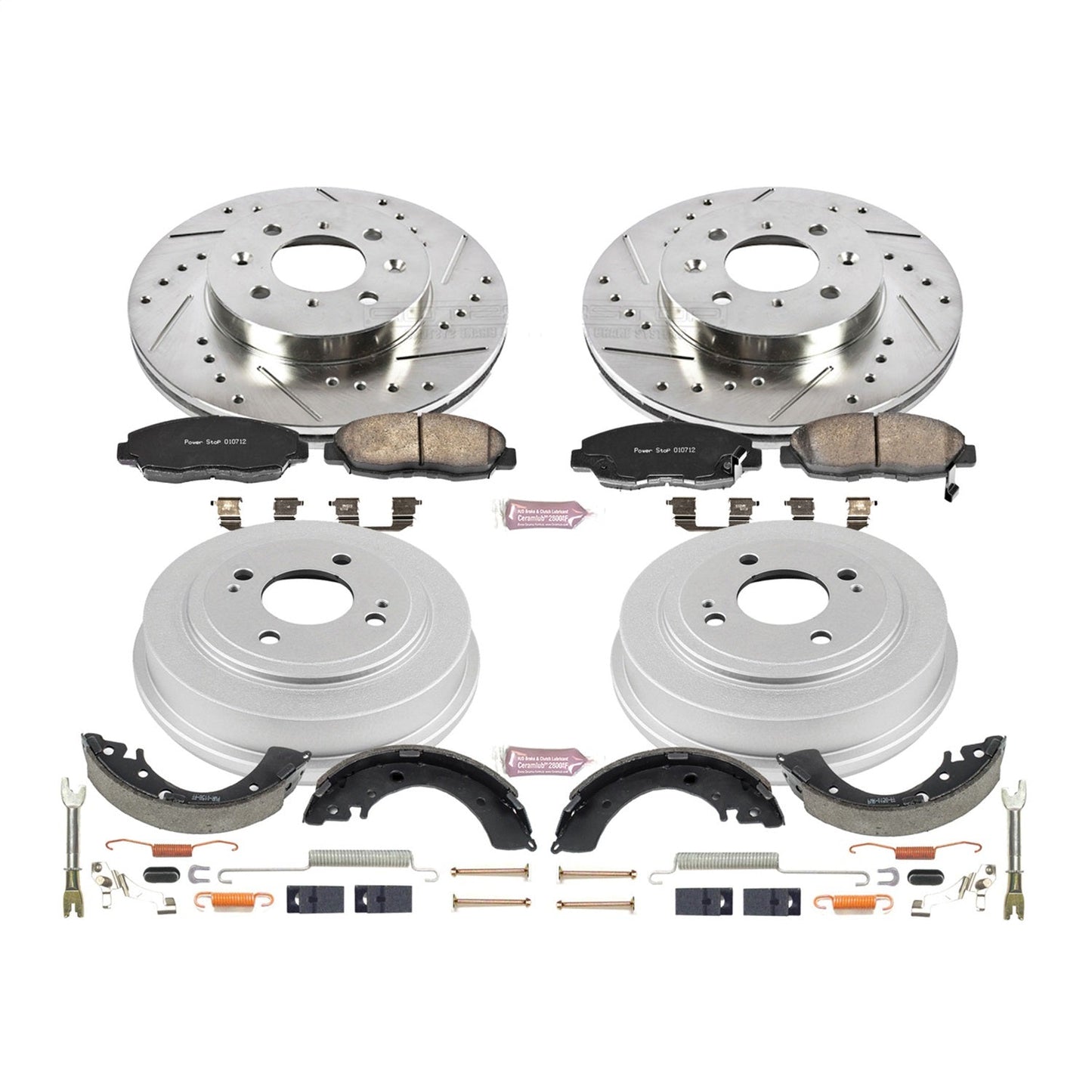 PowerStop Front & Rear Z23 Evolution Sport Brake Kit | Honda Civic (96-00) (K15086DK)