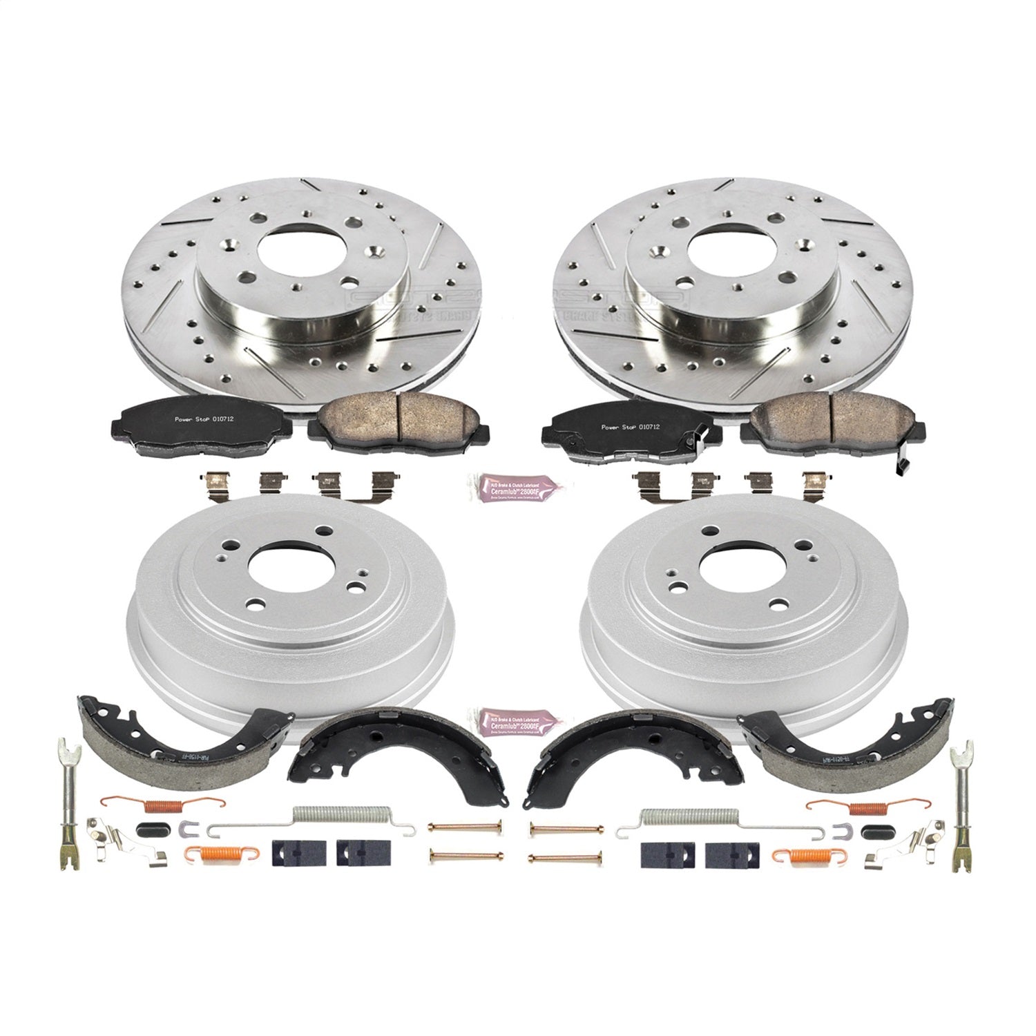 PowerStop Front & Rear Z23 Evolution Sport Brake Kit | Honda Civic (96-00) (K15086DK)