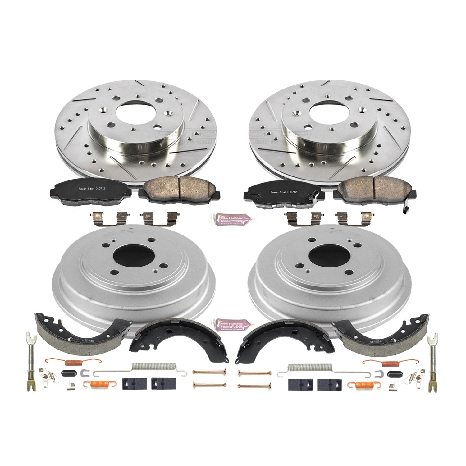 PowerStop Front & Rear Z23 Evolution Sport Brake Kit | Honda Civic (01) (K15087DK)