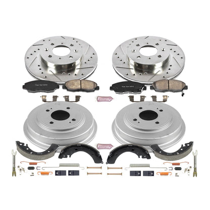 PowerStop Front & Rear Z23 Evolution Sport Brake Kit | Honda Civic (01) (K15087DK)