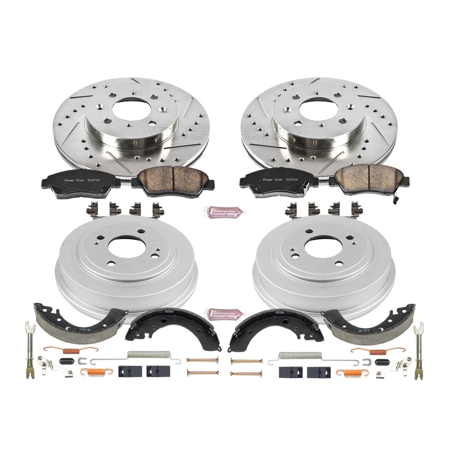 PowerStop Front & Rear Z23 Evolution Sport Brake Kit | Honda Fit (07-08) (K15088DK)