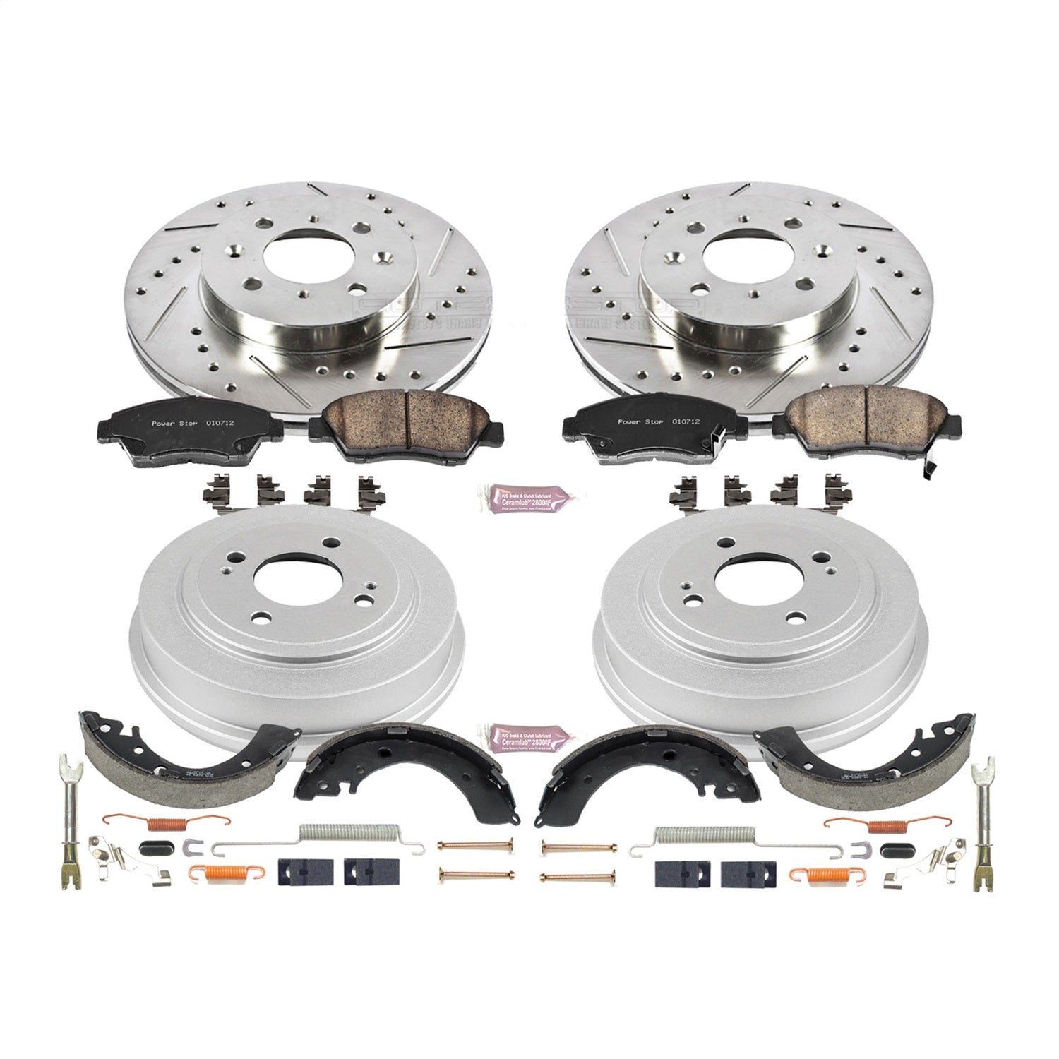 PowerStop Front & Rear Z23 Evolution Sport Brake Kit | Honda Fit (07-08) (K15088DK)