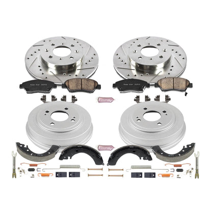 PowerStop Front & Rear Z23 Evolution Sport Brake Kit | Honda Fit (07-08) (K15088DK)