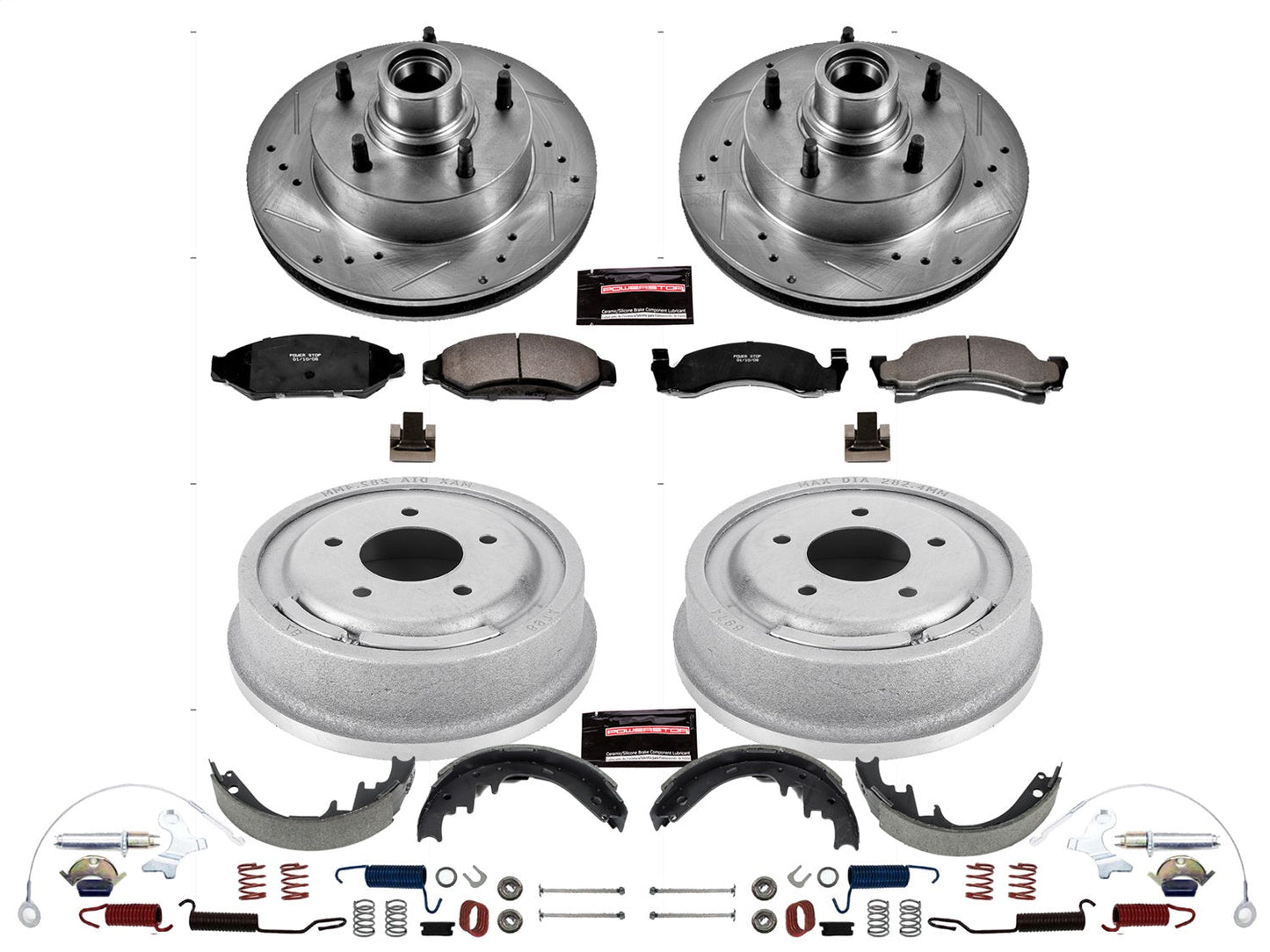 PowerStop Front & Rear Z23 Evolution Sport Brake Kit | Ford E-150 (90-93) (K15089DK)