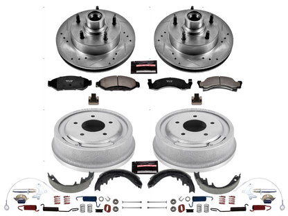 PowerStop Front & Rear Z23 Evolution Sport Brake Kit | Ford E-150 (90-93) (K15089DK)