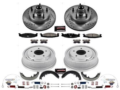 PowerStop Front & Rear Z23 Evolution Sport Brake Kit | Ford E-150 (94-96) (K15090DK)