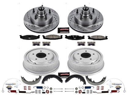 PowerStop Front & Rear Z23 Evolution Sport Brake Kit | Ford E-150 (94-96) (K15091DK)