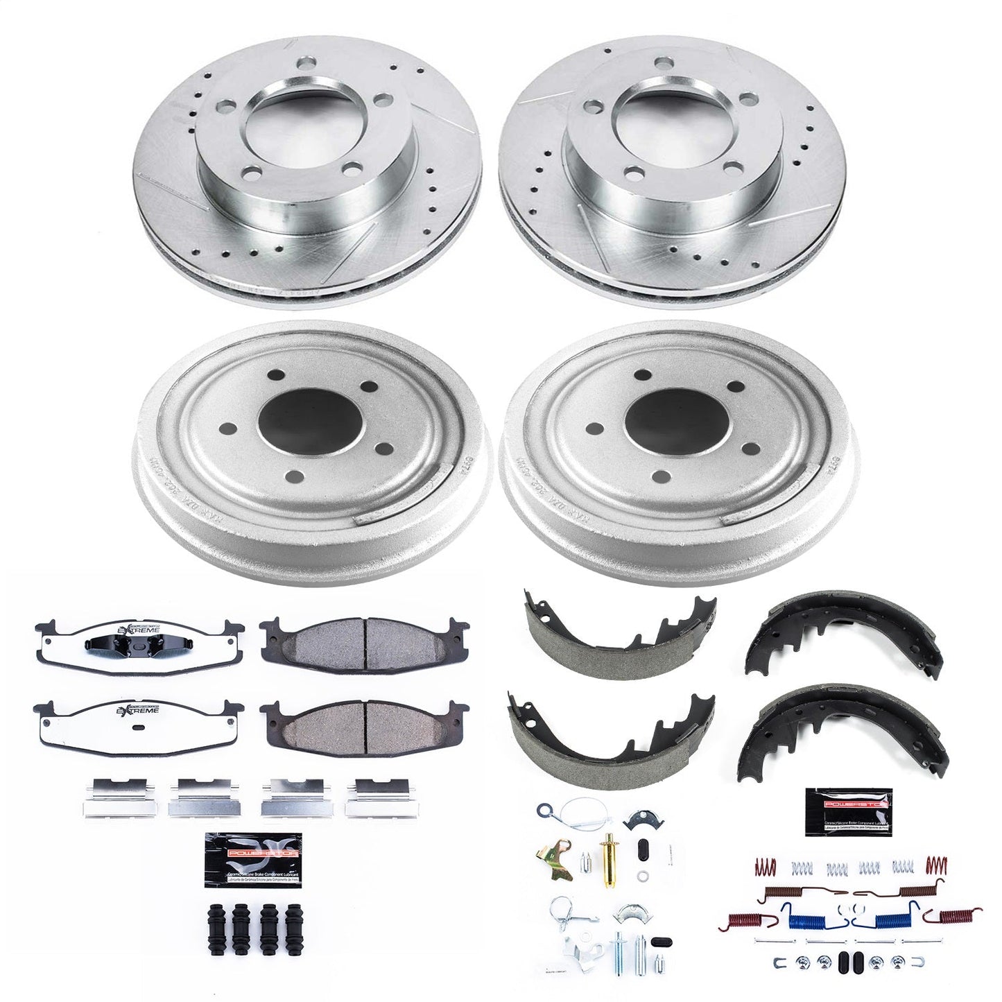 PowerStop Front & Rear Z36 Truck & Tow Brake Kit | Ford F-150 (94-96) (K15093DK-36)