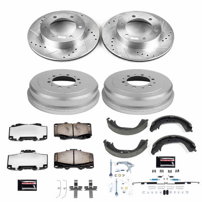 PowerStop Front & Rear Z36 Truck & Tow Brake Kit | Toyota Tacoma (95-02) (K15097DK-36)
