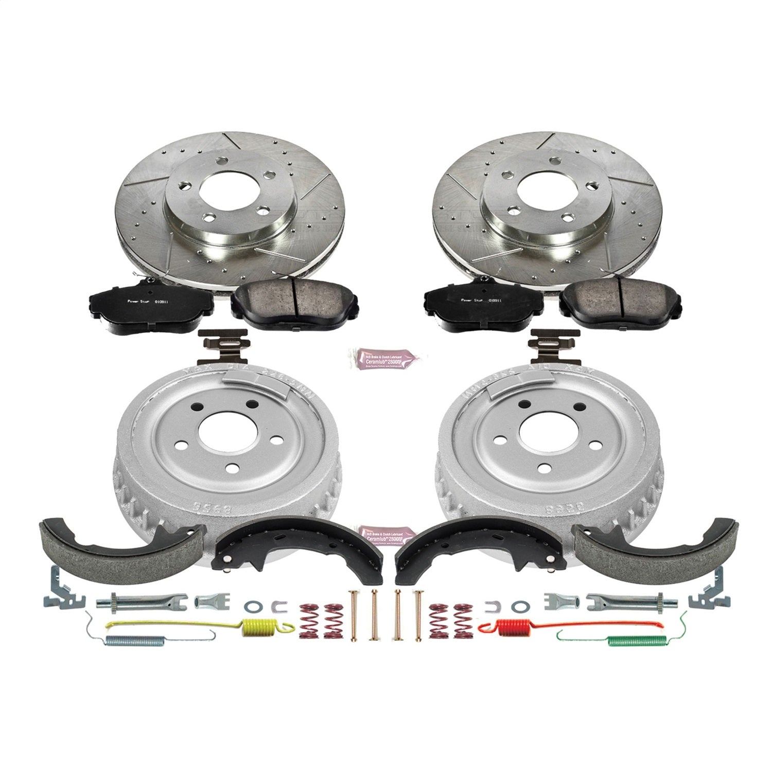 PowerStop Front & Rear Z23 Evolution Sport Brake Kit | Ford Taurus (94-00) (K15101DK)
