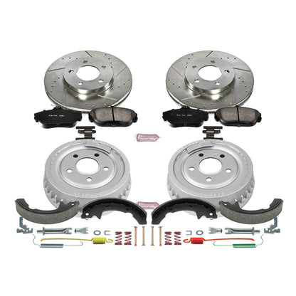 PowerStop Front & Rear Z23 Evolution Sport Brake Kit | Ford Taurus (94-00) (K15101DK)