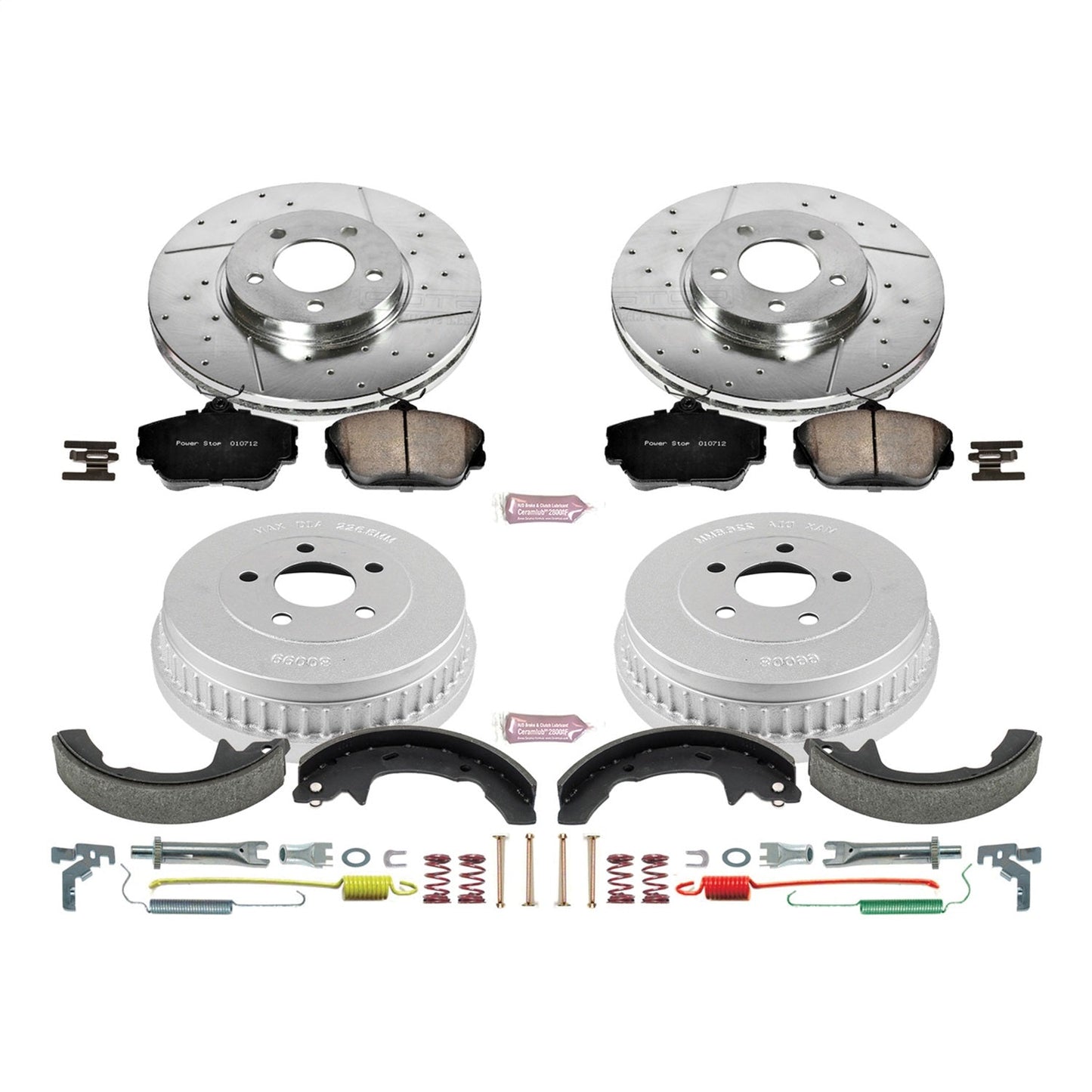PowerStop Front & Rear Z23 Evolution Sport Brake Kit | Ford Taurus (01-07) (K15102DK)
