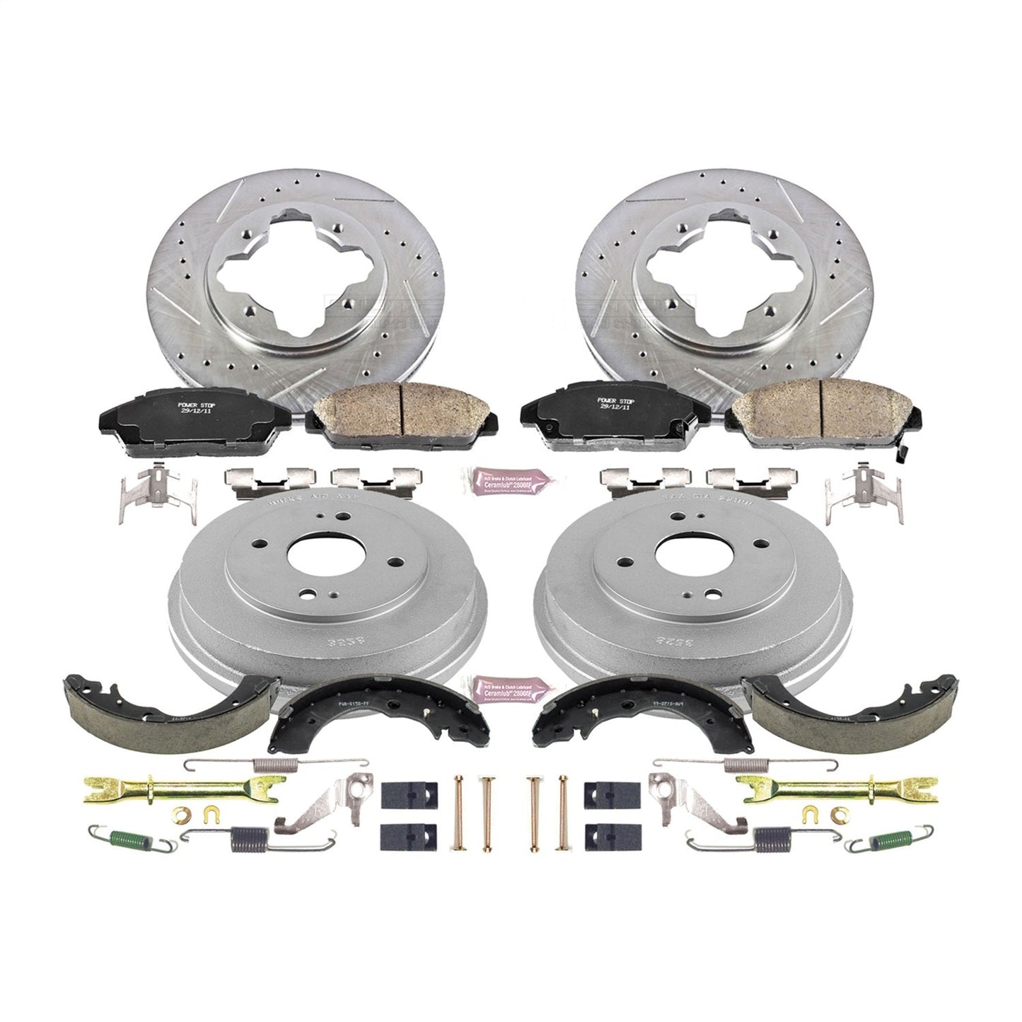 PowerStop Front & Rear Z23 Evolution Sport Brake Kit | Honda Accord (90-93) (K15104DK)