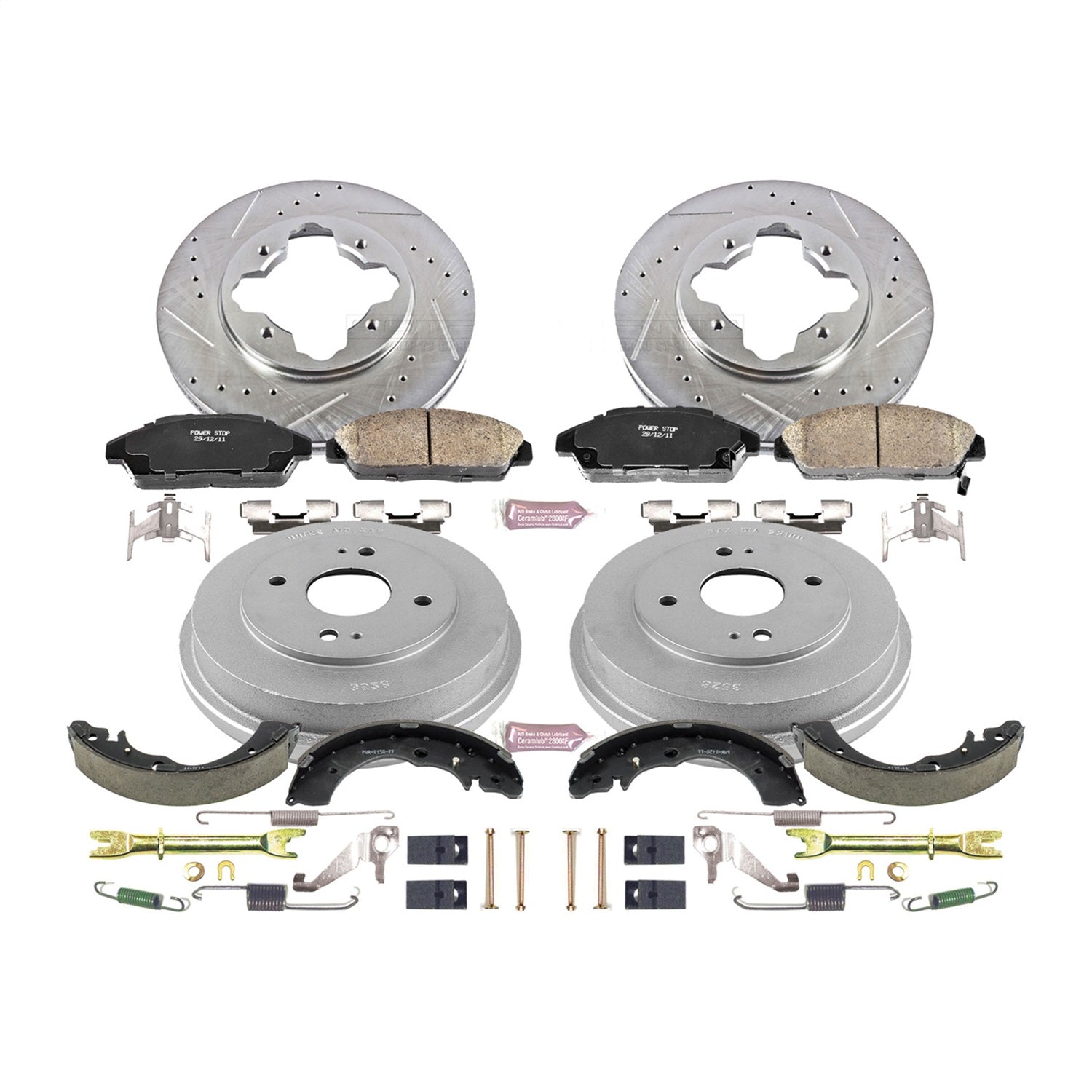 PowerStop Front & Rear Z23 Evolution Sport Brake Kit | Honda Accord (90-93) (K15104DK)