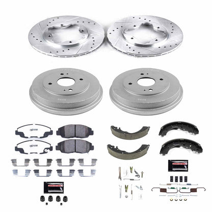PowerStop Front & Rear Z26 Street Warrior Brake Kit | Honda Accord (90-97) (K15105DK-26)