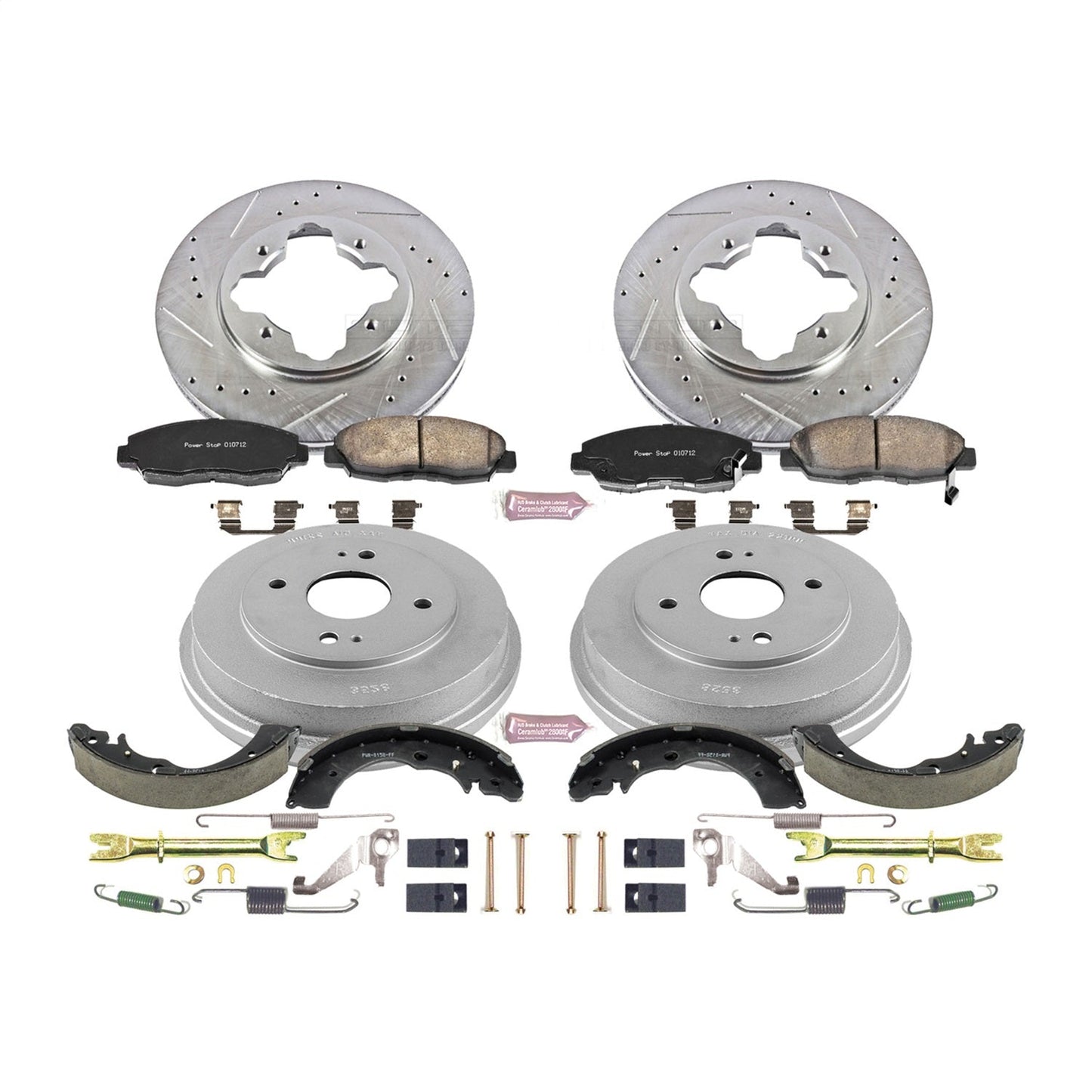 PowerStop Z23 Evolution Sport Front & Rear Brake Kit | Honda Accord (90-97) (K15105DK)
