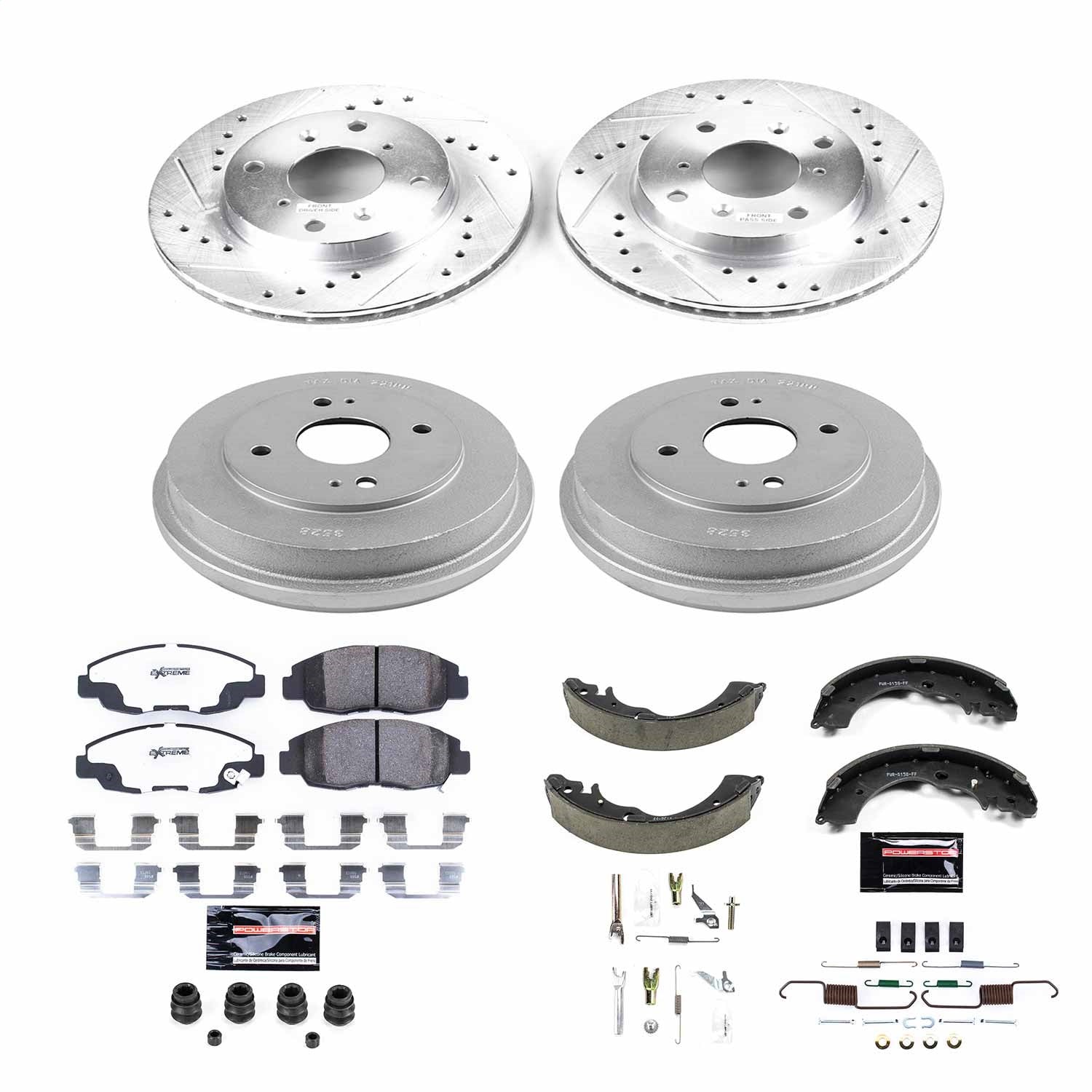 PowerStop Front & Rear Z26 Street Warrior Brake Kit | Honda Accord (98-02) (K15106DK-26)