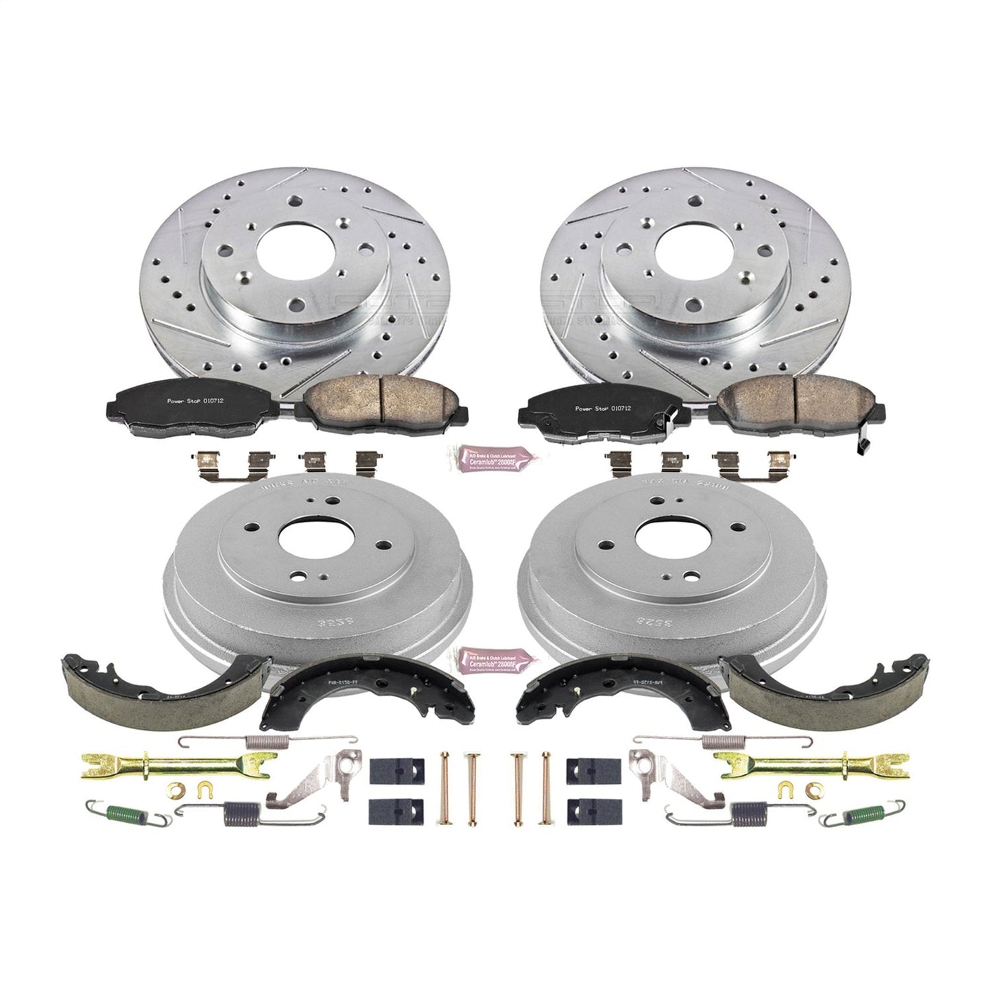 PowerStop Front & Rear Z23 Evolution Sport Brake Kit | Honda Accord (98-02) (K15106DK)